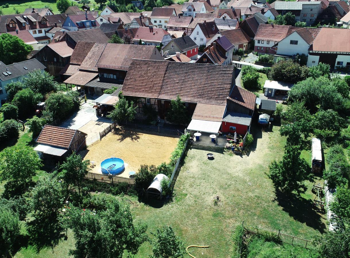 Ferienhaus vom Bahratal Hausen  Exterior foto